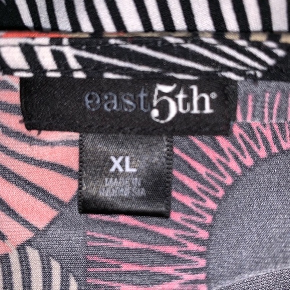 🐞East 5th Spirograph Pattern Blouse XLG EUC - Picture 5 of 6